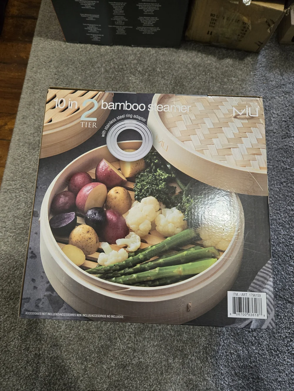 MIU 10 in Bamboo Steamer - 2 Tier, Natural